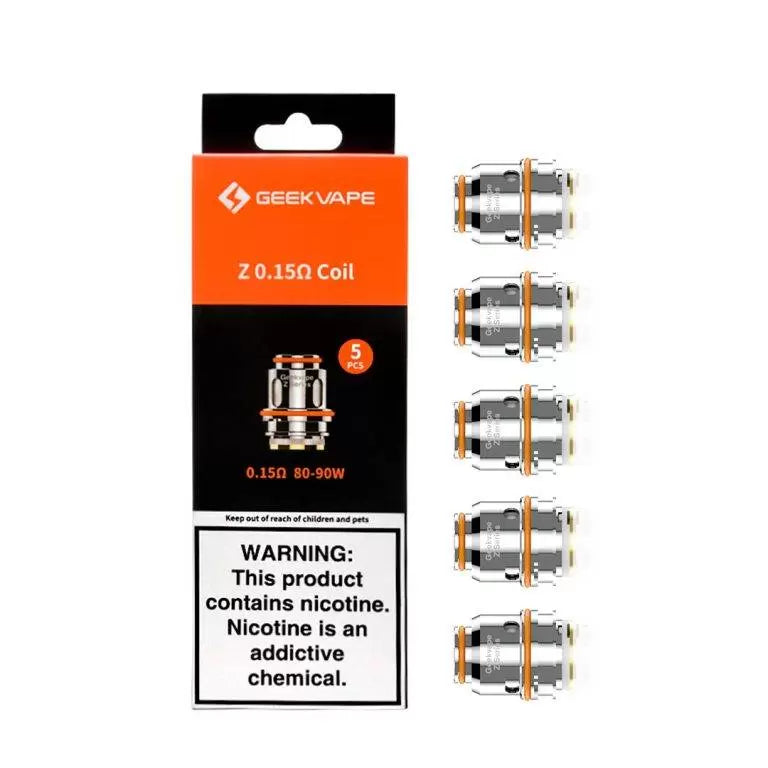 0.15 ohm Zeus Mesh (Z Series) Replacement Coils by GeekVape 5 Pack - Ape Vapes