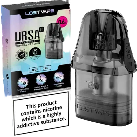 0.6 Lost Vape Ursa V3 Replacement Pods - 3 Pack - Ape Vapes