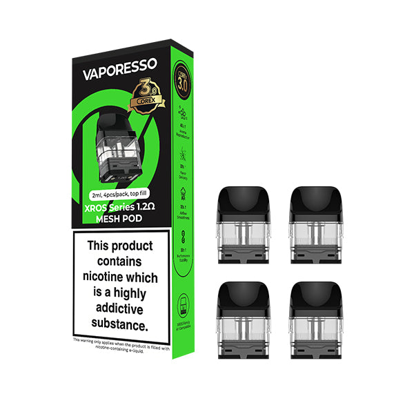 1.2 Xros Corex 3.0 Replacement Pods by Vaporesso - 4 Pack - Ape Vapes