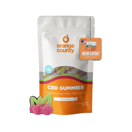 1200mg CBD Gummy Cherries by Orange County - Ape Vapes