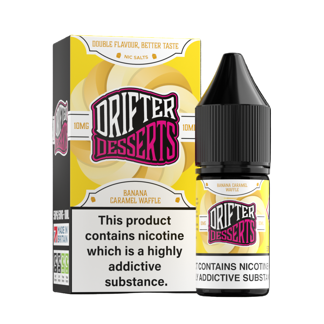 Banana Caramel Waffle 10ml Nic Salt by Drifter - Ape Vapes