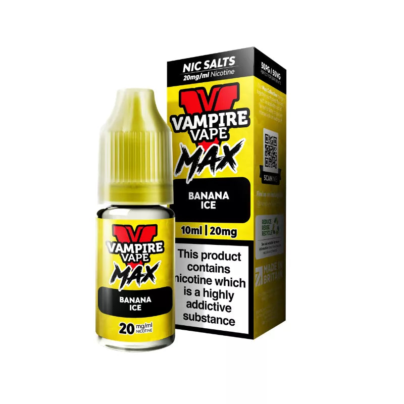 Banana Ice Nic Salt by Vampire Vape Max - Ape Vapes