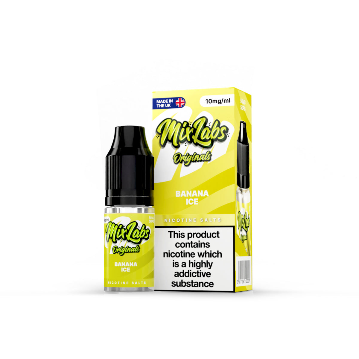 Banana Ice by Mix Labs Originals 10ml Nic Salt - Ape Vapes