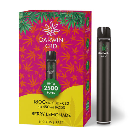 Berry Lemonade 1800mg Starter Kit By Darwin CBD - Ape Vapes