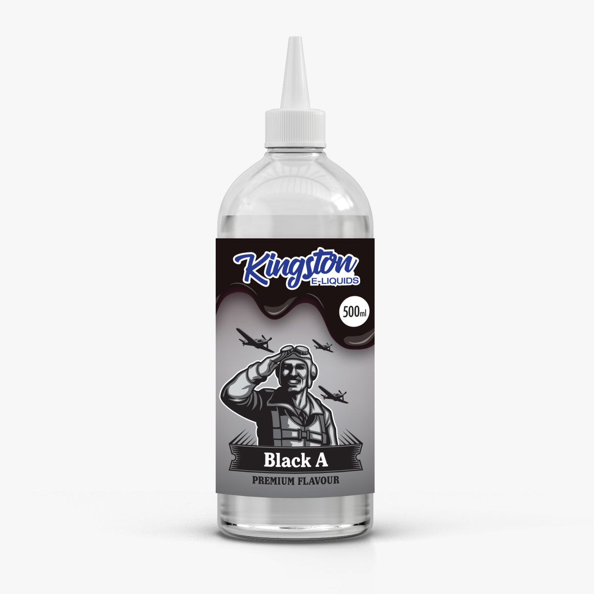 Black A 500ml Shortfill by Kingston - Ape Vapes