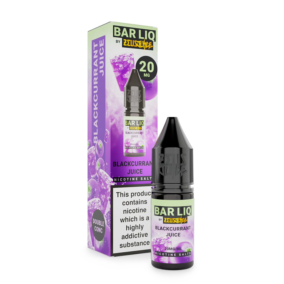 Blackcurrant Juice Nic Salt by Bar Liq Zeus Juice - Ape Vapes