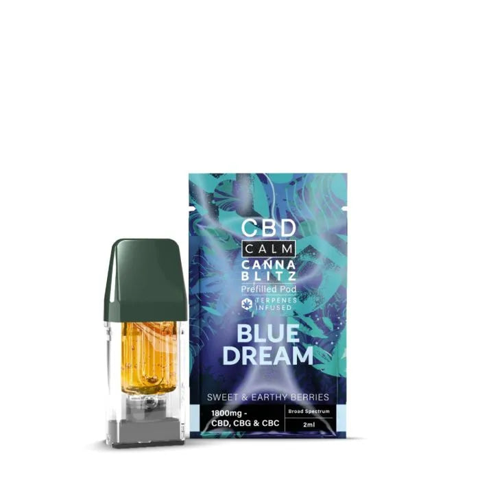 Blue Dream Cannablitz Prefilled CBD Replacement Pod by CBD Calm - Ape Vapes