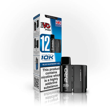 Blue Raspberry Ice IVG Pro 12 Replacement Prefilled Pod by IVG - Ape Vapes