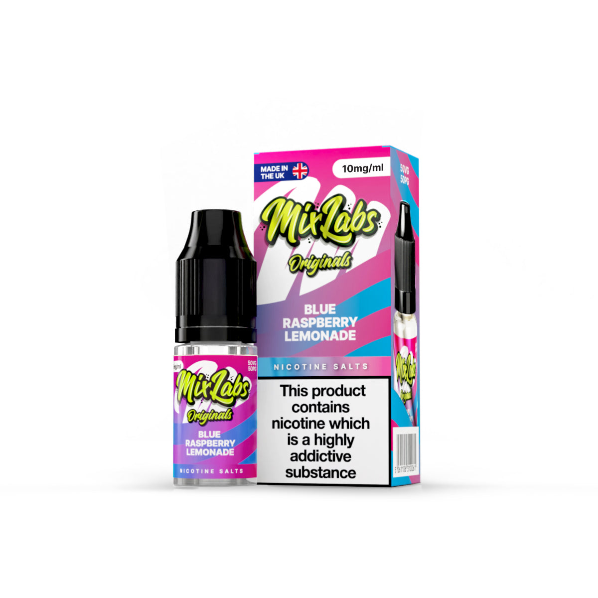 Blue Raspberry Lemonade by Mix Labs Originals 10ml Nic Salt - Ape Vapes