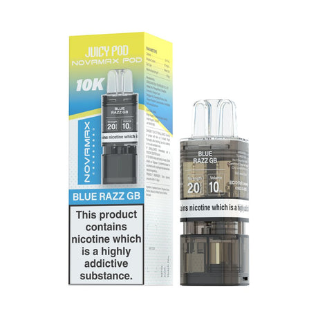 Blue Razz GB Juicy Pod NOVAMAX 10k Prefilled Pod - Ape Vapes