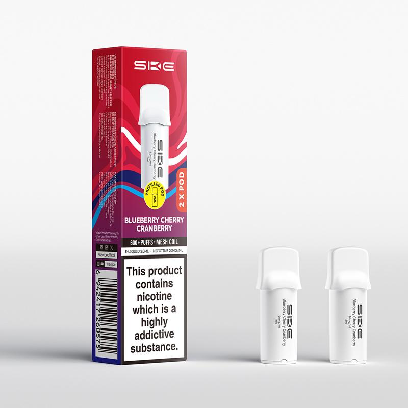 Blueberry Cherry Cranberry SKE Crystal Pro 600 Prefilled Pods - Ape Vapes