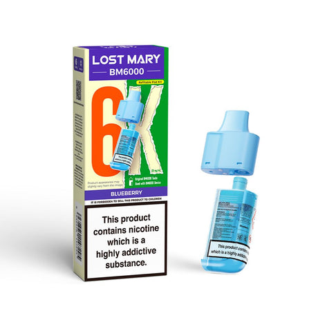 Blueberry Lost Mary BM6000 Prefilled Vape Pods - Ape Vapes