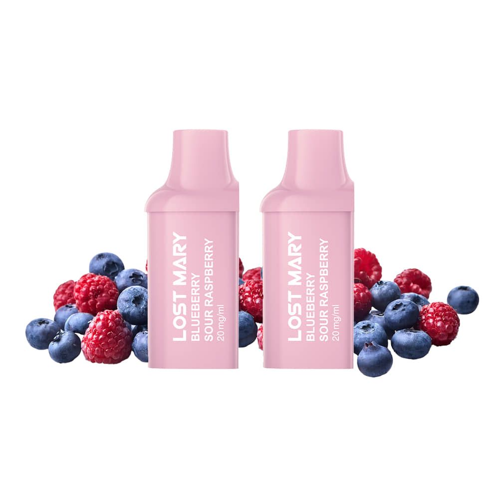 Blueberry Sour Raspberry BM600 Prefilled Pods 2 Pack by Lost Mary - Ape Vapes