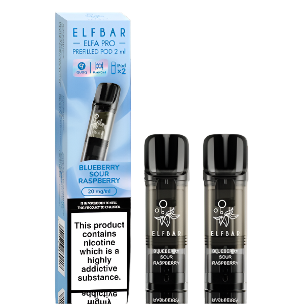 Blueberry Sour Raspberry Elfa Pro Pre-Filled Pods (2 Pack) - Ape Vapes