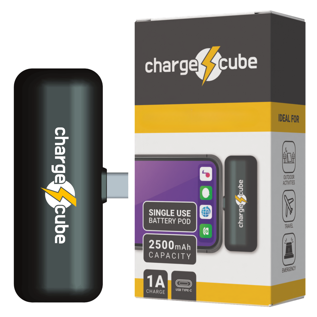 Charge Cube 2A 2500mAh Rechargeable Battery Pod - Ape Vapes