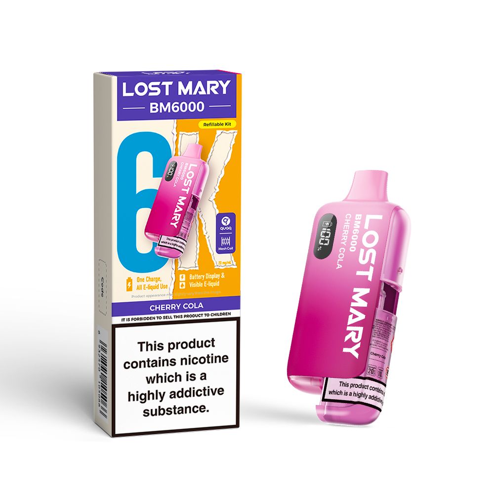 Cherry Cola Lost Mary BM6000 Prefilled Pod Kit - Ape Vapes