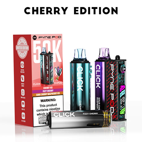 Cherry Edition Pyne Pod Click 50K Vape Kit - Ape Vapes