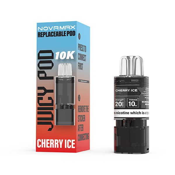Cherry ice Juicy Pod NOVAMAX 10k Prefilled Pod - Ape Vapes