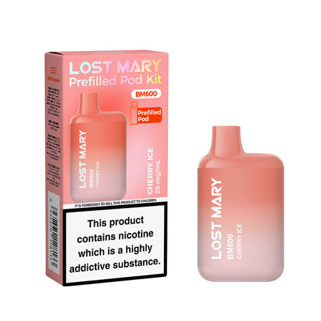 Cherry Ice Lost Mary 600 Prefilled Pod Vape Kit - Ape Vapes