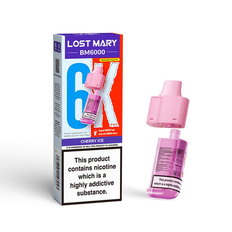 Cherry Ice Lost Mary BM6000 Prefilled Vape Pods - Ape Vapes