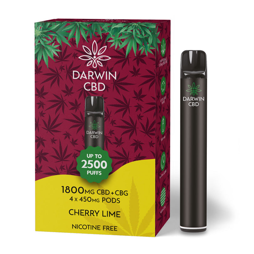 Cherry Lime 1800mg Starter Kit By Darwin CBD - Ape Vapes