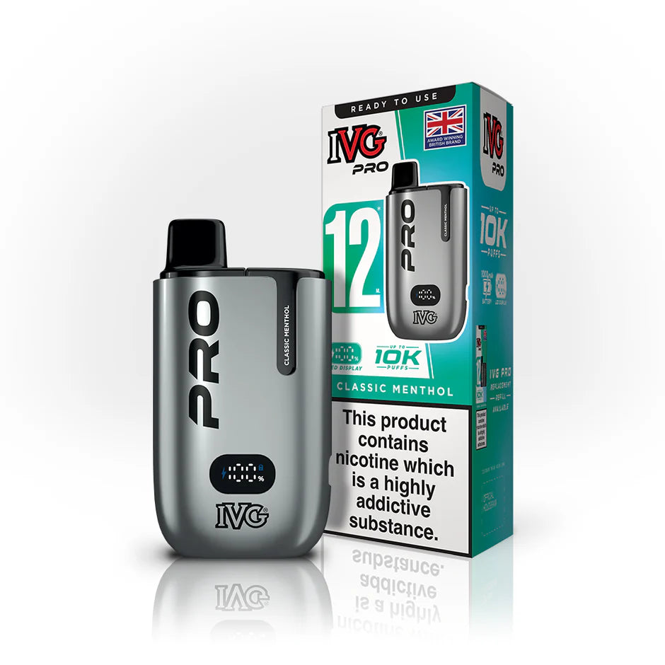 Classic Menthol IVG Pro 12 Prefilled Pod Kit by IVG - Ape Vapes