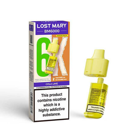 Cola Lime Lost Mary BM6000 Prefilled Vape Pods - Ape Vapes