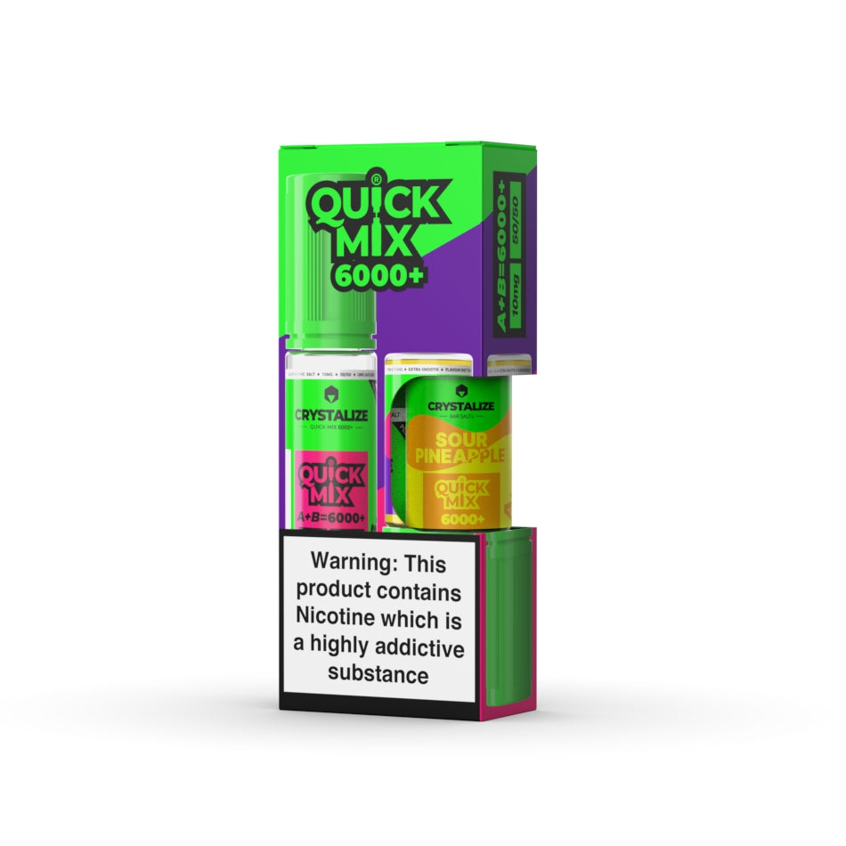 Sour Pineapple Quick Mix 20ml Nic Salt By Crystalize - Ape Vapes