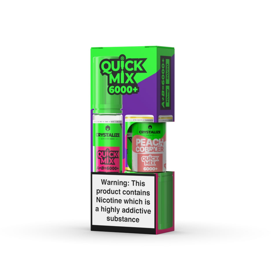 Peach Cobbler Quick Mix 20ml Nic Salt By Crystalize - Ape Vapes