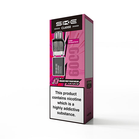 Dragonfruit Peach Melon SKE Crystal CL6000 Pre-Filled Replacement Pods - Ape Vapes