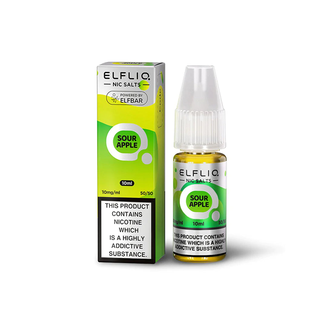 Sour Apple Nic Salt by Elf bar Elfliq - Ape Vapes