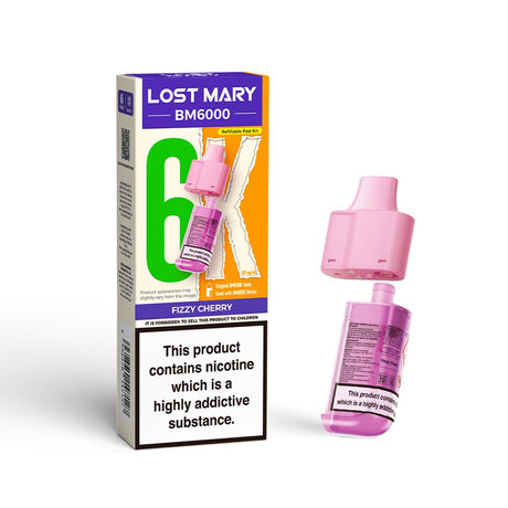 Fizzy Cherry Lost Mary BM6000 Prefilled Vape Pods - Ape Vapes