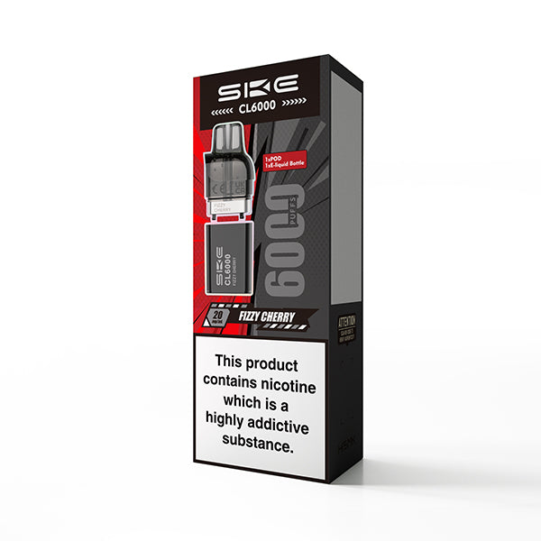 Fizzy Cherry SKE Crystal CL6000 Pre-Filled Replacement Pods - Ape Vapes