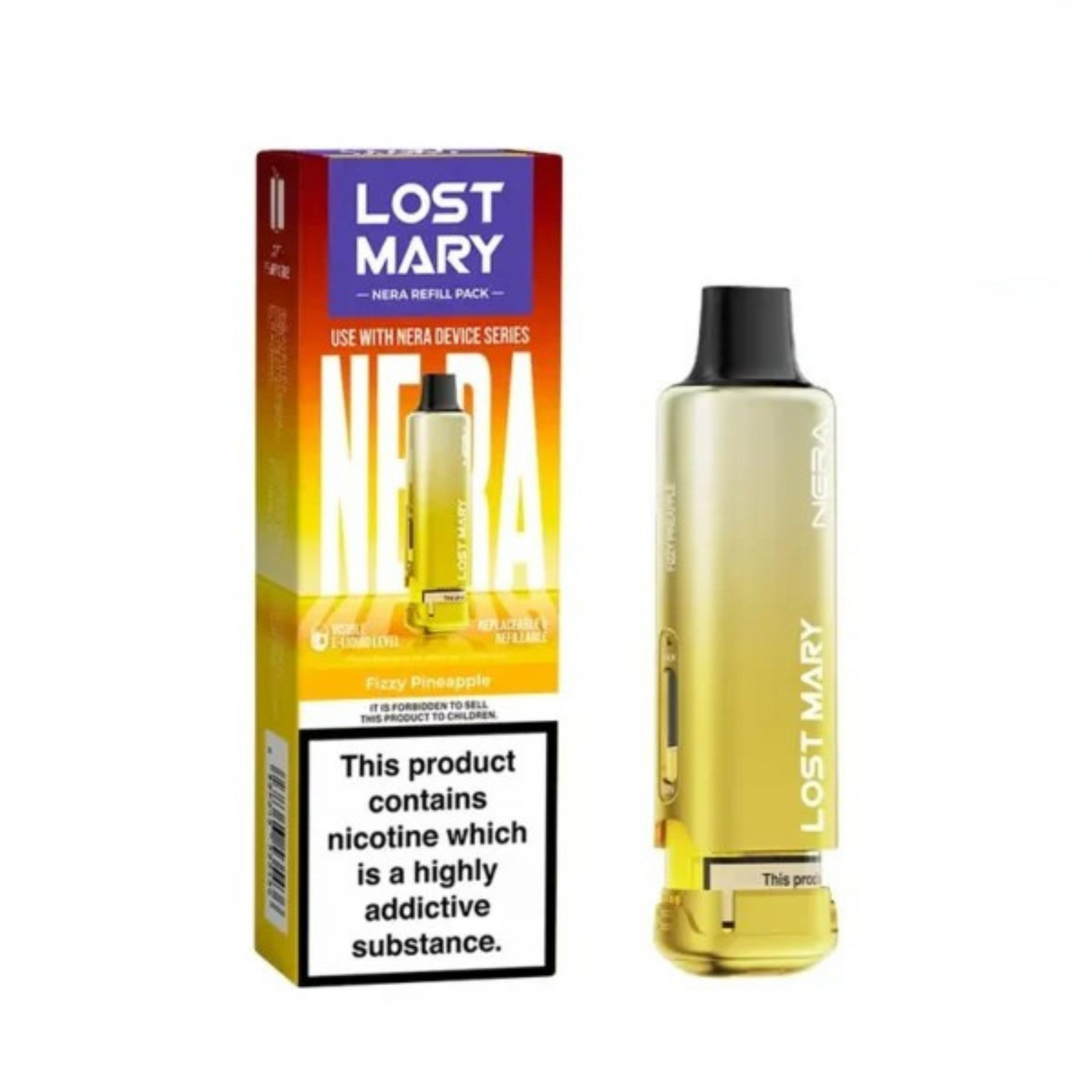 Fizzy Pineapple Nera 15k Refill Pack Lost Mary - Ape Vapes
