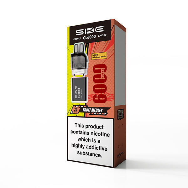 Fruit Medley SKE Crystal CL6000 Pre-Filled Replacement Pods - Ape Vapes