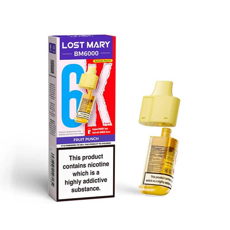 Fruit Punch Lost Mary BM6000 Prefilled Vape Pods - Ape Vapes
