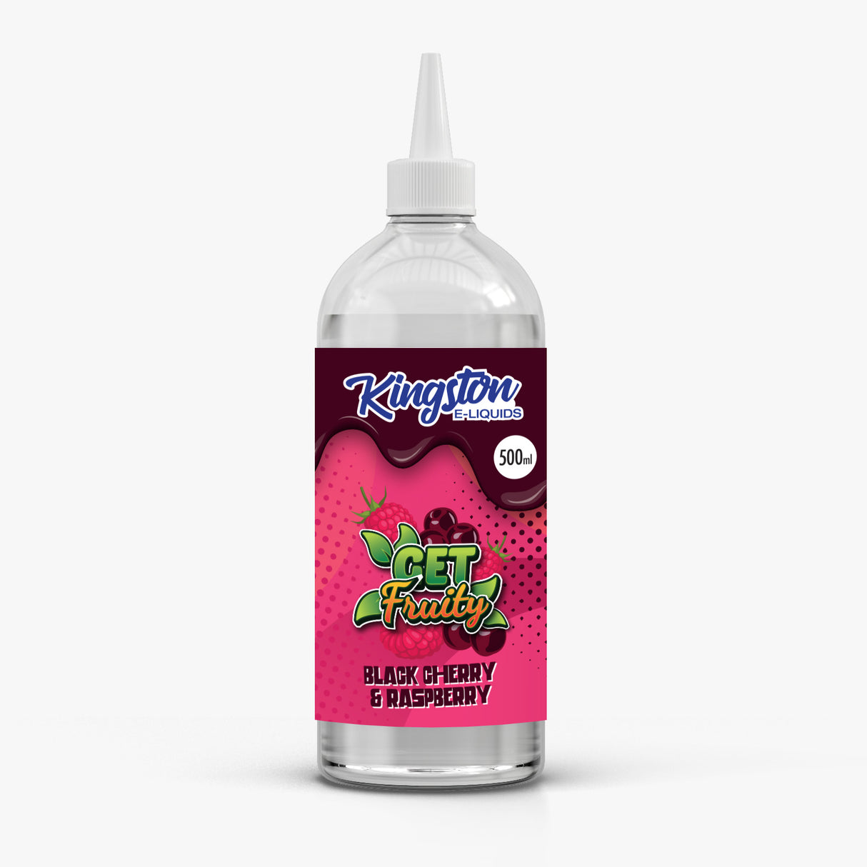 Get Fruity - Black Cherry & Raspberry 500ml Shortfill by Kingston - Ape Vapes