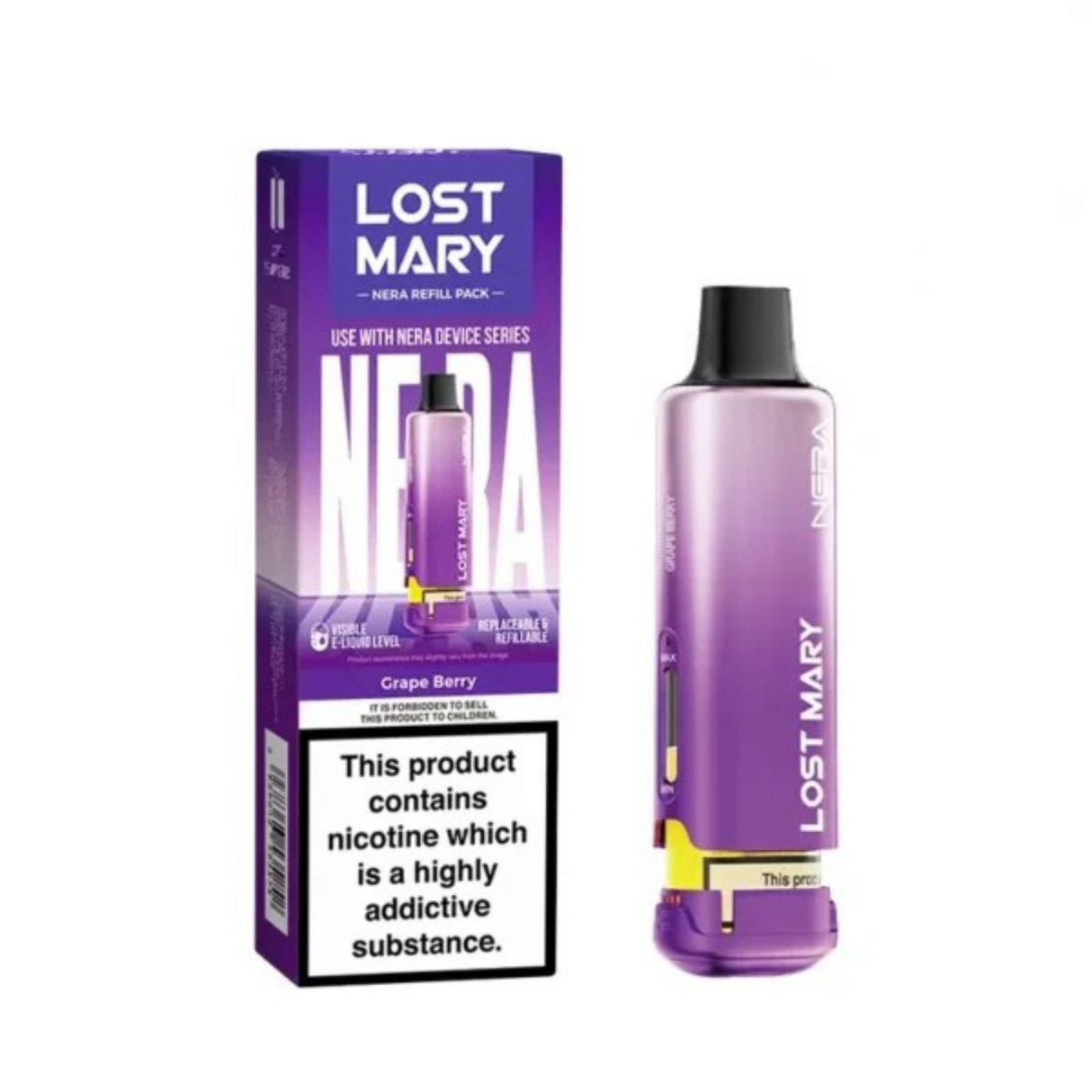 Grape Berry Nera 15k Refill Pack Lost Mary - Ape Vapes