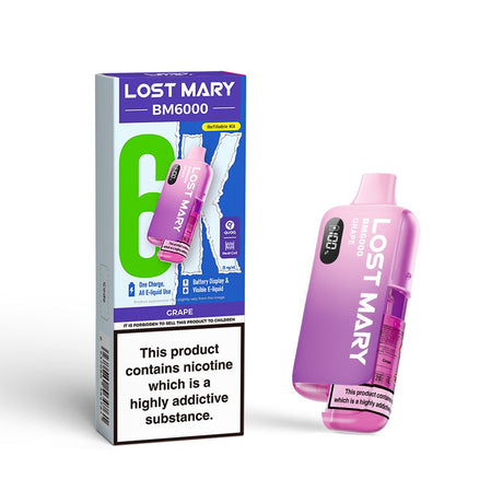Grape Lost Mary BM6000 Prefilled Pod Kit - Ape Vapes
