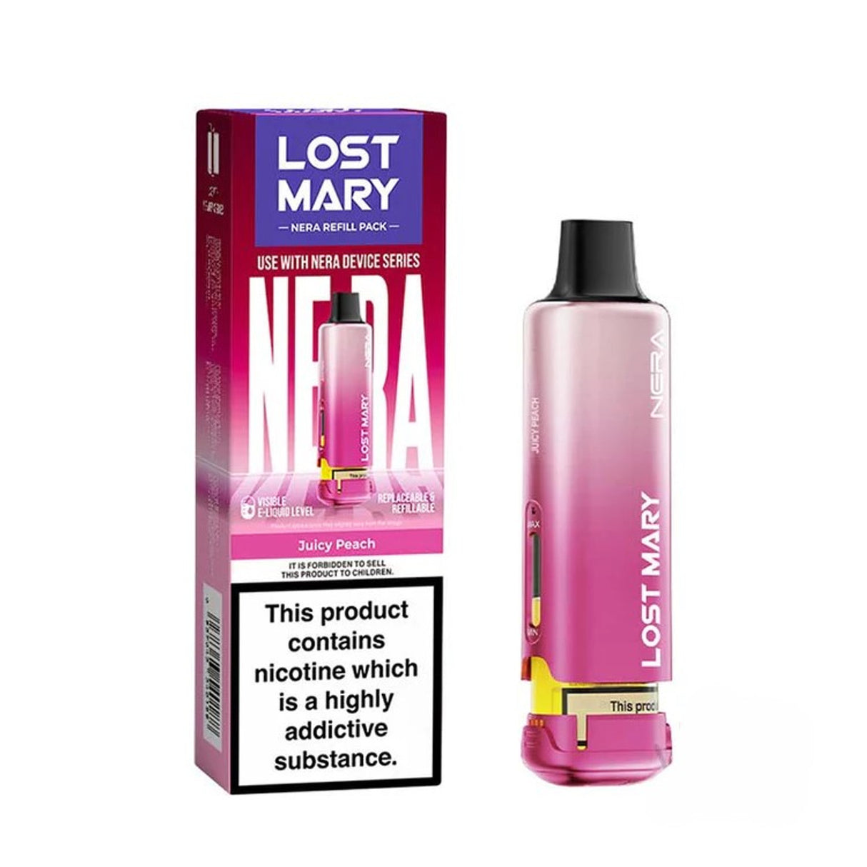 Juicy Peach Nera 15k Refill Pack Lost Mary - Ape Vapes