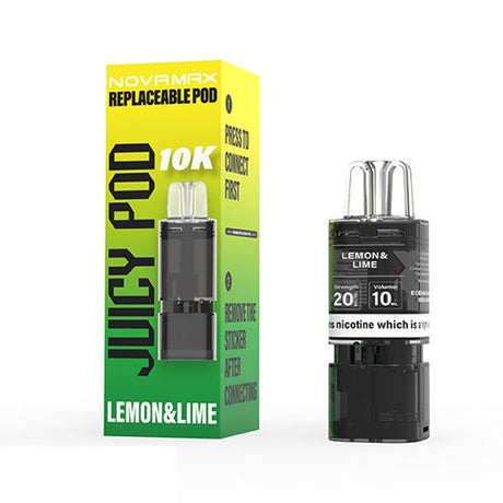 Lemon Lime Juicy Pod NOVAMAX 10k Prefilled Pod - Ape Vapes