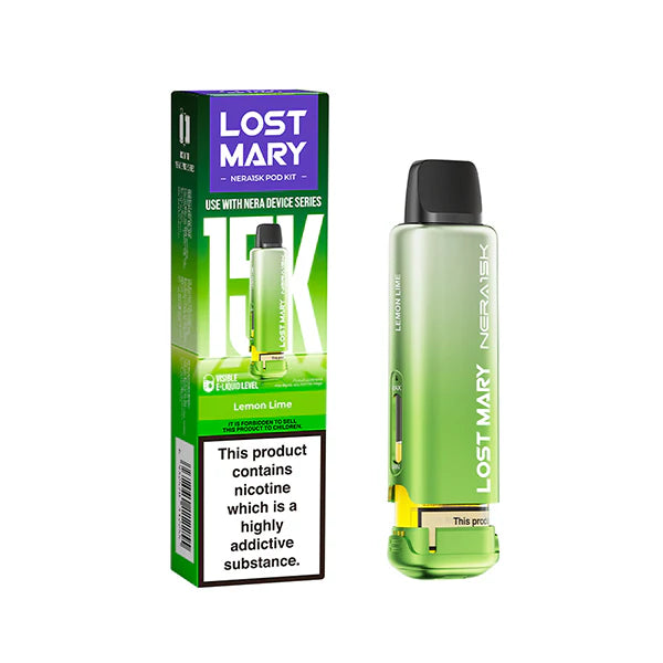 Lemon Lime Nera 15k Refill Pack Lost Mary - Ape Vapes