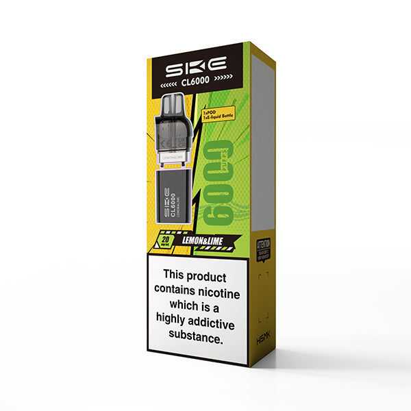 Lemon Lime SKE Crystal CL6000 Pre-Filled Replacement Pods - Ape Vapes