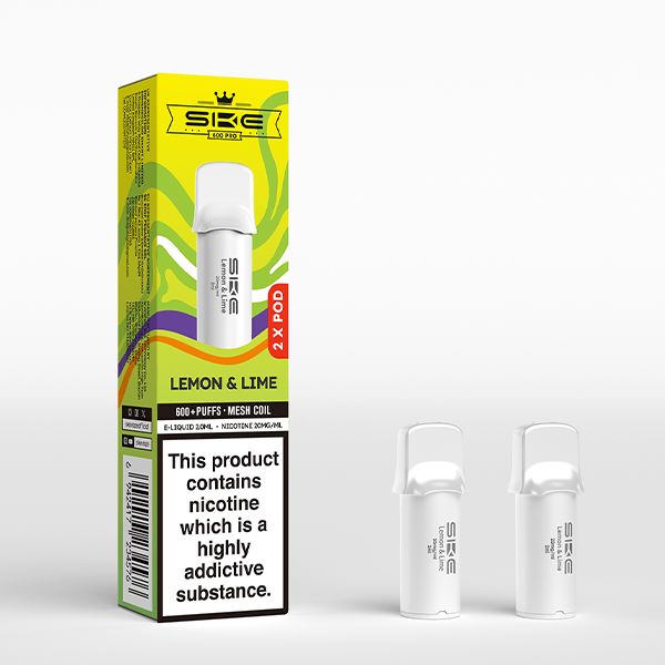 Lemon & Lime SKE Crystal Pro 600 Prefilled Pods - Ape Vapes