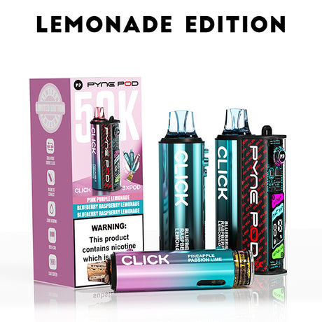 Lemonade Edition Pyne Pod Click 50K Vape Kit - Ape Vapes