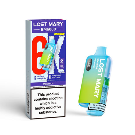 Menthol Lost Mary BM6000 Prefilled Pod Kit - Ape Vapes