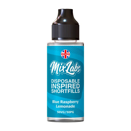Blue Raspberry Lemonade 100ml Shortfill by Mix Labs - Ape Vapes