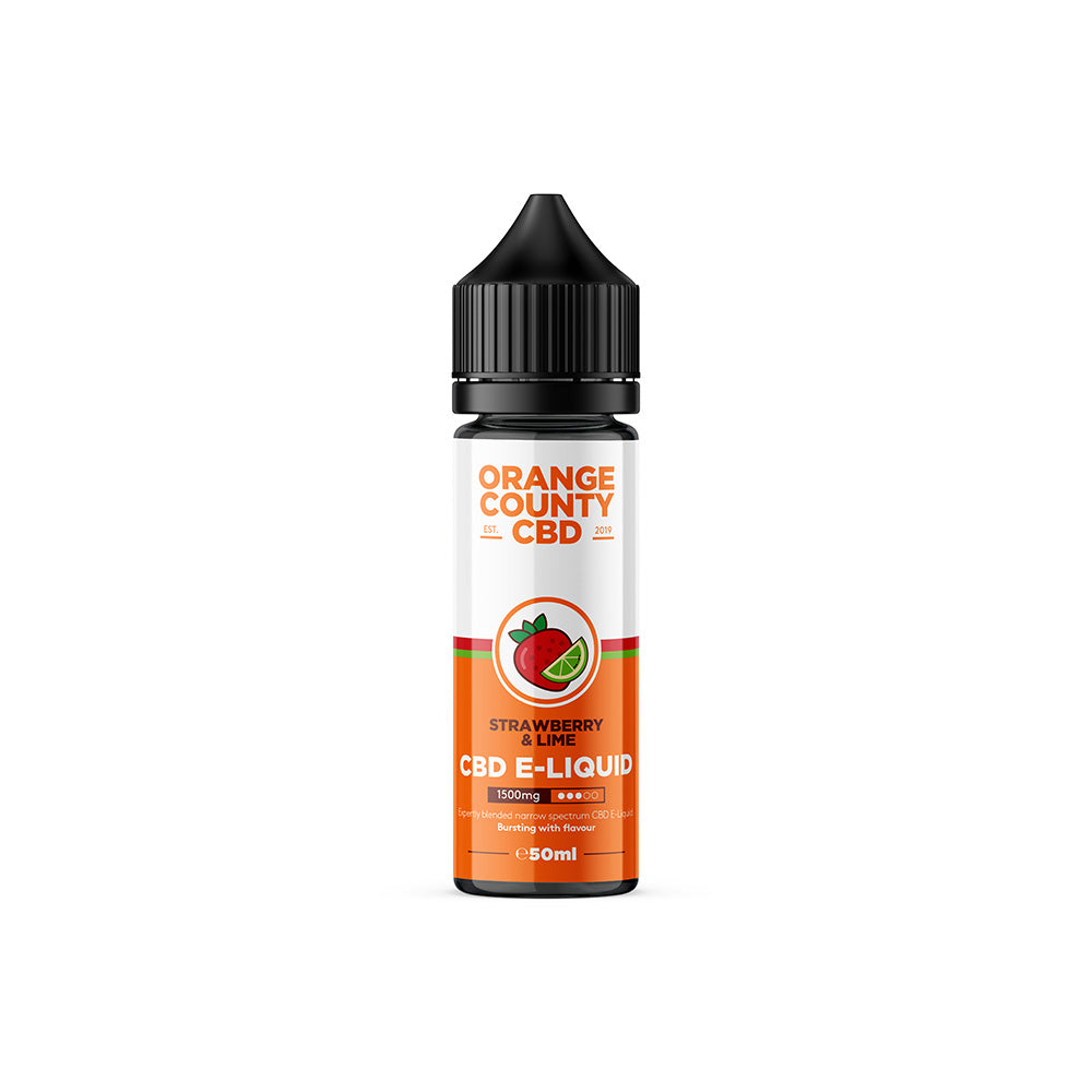 STRAWBERRY & LIME CBD ELIQUID BY ORANGE COUNTY - Ape Vapes