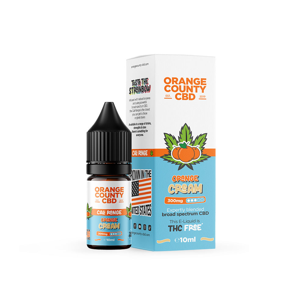 Orange Cream CBD E-Liquid by Orange County 10ml 300mg - Ape Vapes