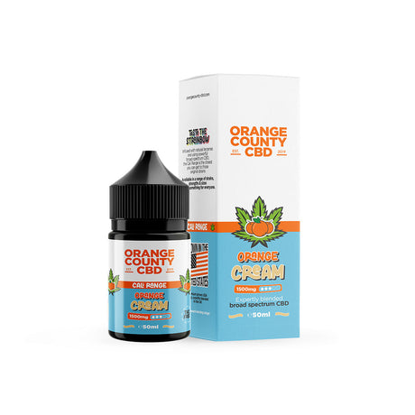 Orange Cream CBD E-Liquid by Orange County 50ml 1500mg - Ape Vapes